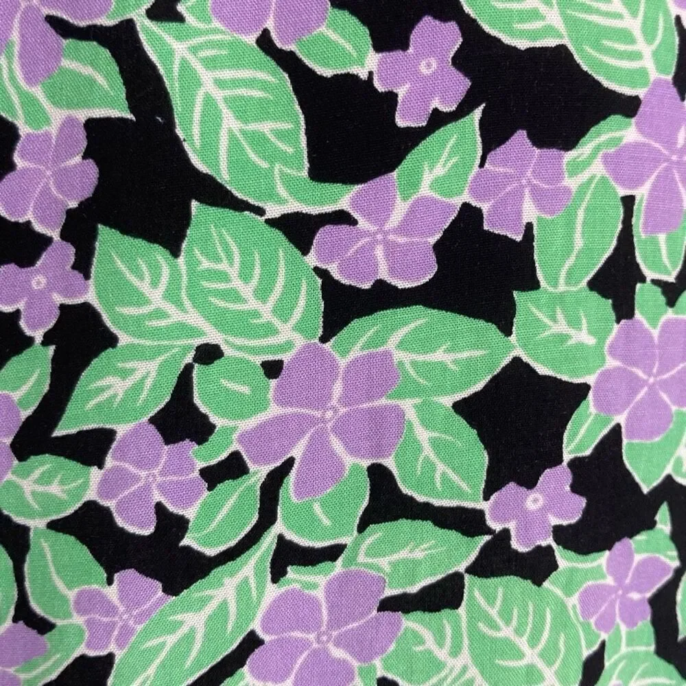 Key West Hand Print Fashions L Tank Top Violets Floral Purple Hawaii NWT VTG - Picture 8 of 10